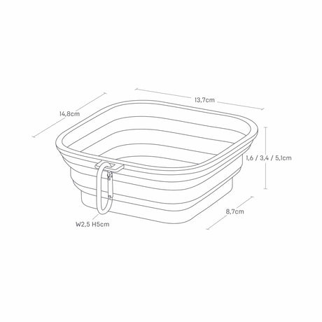 Sammenleggbar hundeskål i silikon brukt på tur med hund