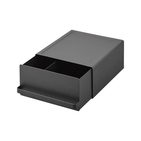 Oppbevaringsboks med skuff til kjøkkenbenk sort 22 x 27,5 x 11,5 cm - Lindas Dekor