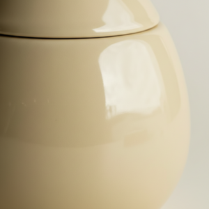 DBKD spisende hare krukke i keramikk med avtakbart lokk vanntett og food safe.

