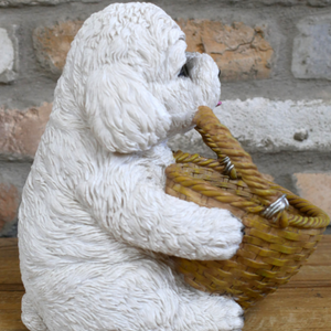 Dog With Basket potte