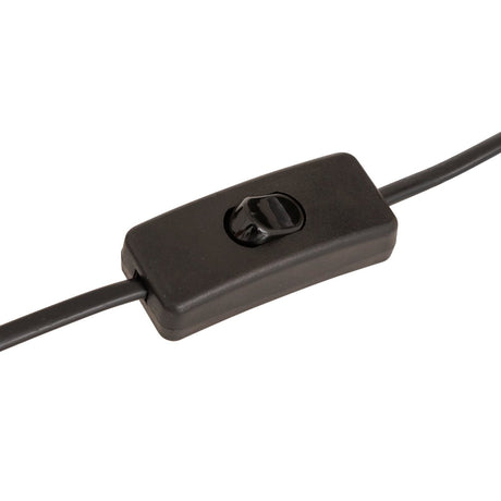 Bordlampe Lito soppform sort 24,5 cm – detaljbillede 2