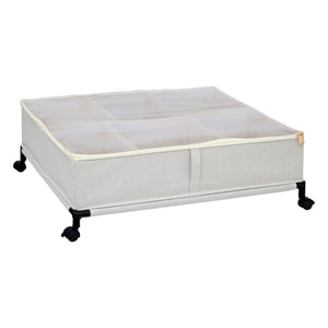 Oppbevaringsboks med hjul beige