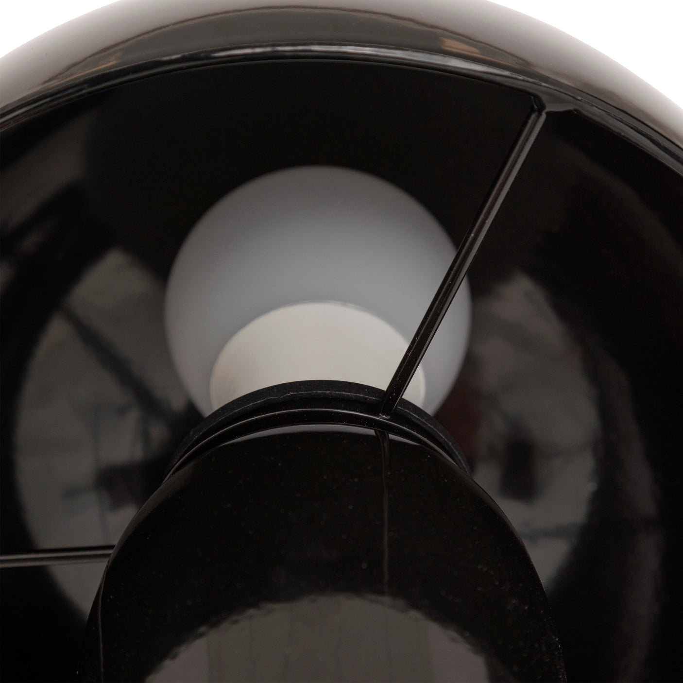 Bordlampe Lito soppform sort 24,5 cm – detaljbilde 1
