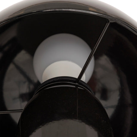 Bordlampe Lito svampeform sort 24,5 cm – detaljbilde 1