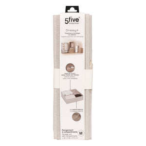 Skuffeorganiser 2 rom M beige 36x36 cm – emballasje 1