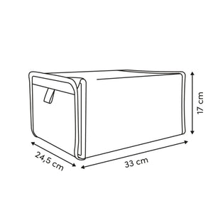 Stabelbare skobokser Dressy+ beige 2 stk – mål og dimensjoner