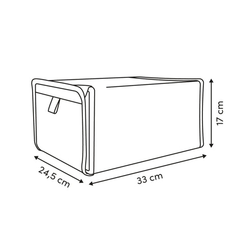 Stabelbare skobokser Dressy+ beige 2 stk – mål og dimensjoner