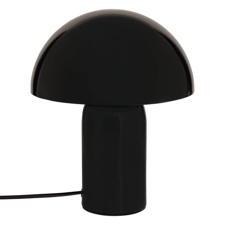 Bordlampe Lito soppform, sort 24,5 cm