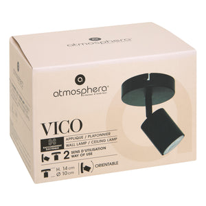 Atmosphera Vico vegg og taklampe med én spot i original emballasje
