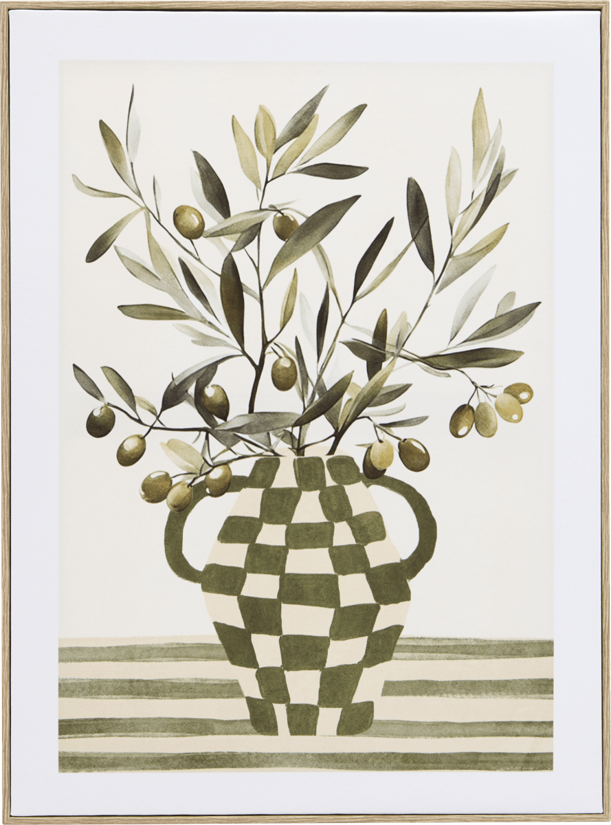 Innrammet lerretsbilde med olivenmotiv Claudia 45 x 60 cm – produktbilde 3