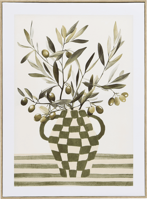 Innrammet lerretsbilde med olivenmotiv Claudia 45 x 60 cm – produktbilde 3