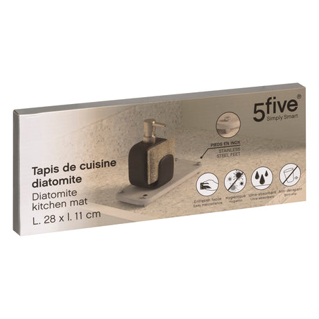 Emballasje til 5Five Simply Smart diatomittbrett 28 x 11 cm