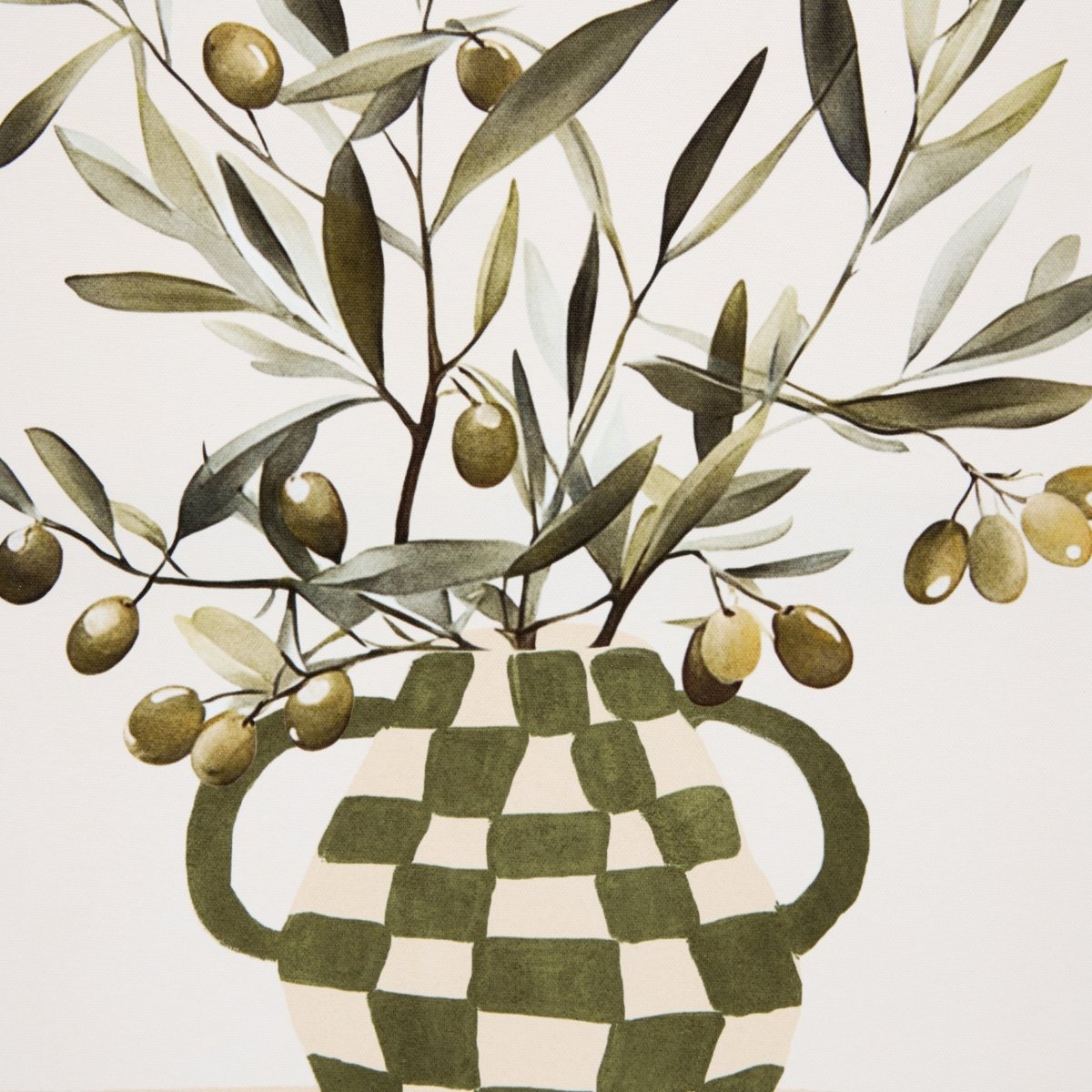 Innrammet lerretsbilde med olivenmotiv Claudia 45 x 60 cm – detaljbilde 2
