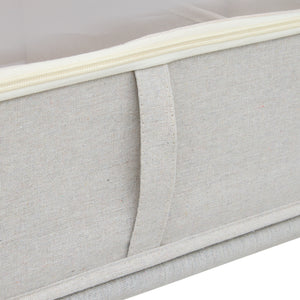 Oppbevaringsboks med hjul beige – detaljbilde 6
