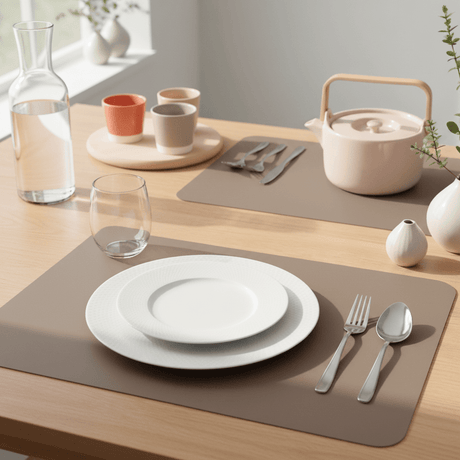 Bordbrikke taupe 45 x 30 cm - Lindas Dekor Bordbrikke