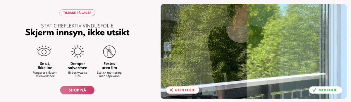 Skjerm innsyn ikke utsikt med static reflektiv