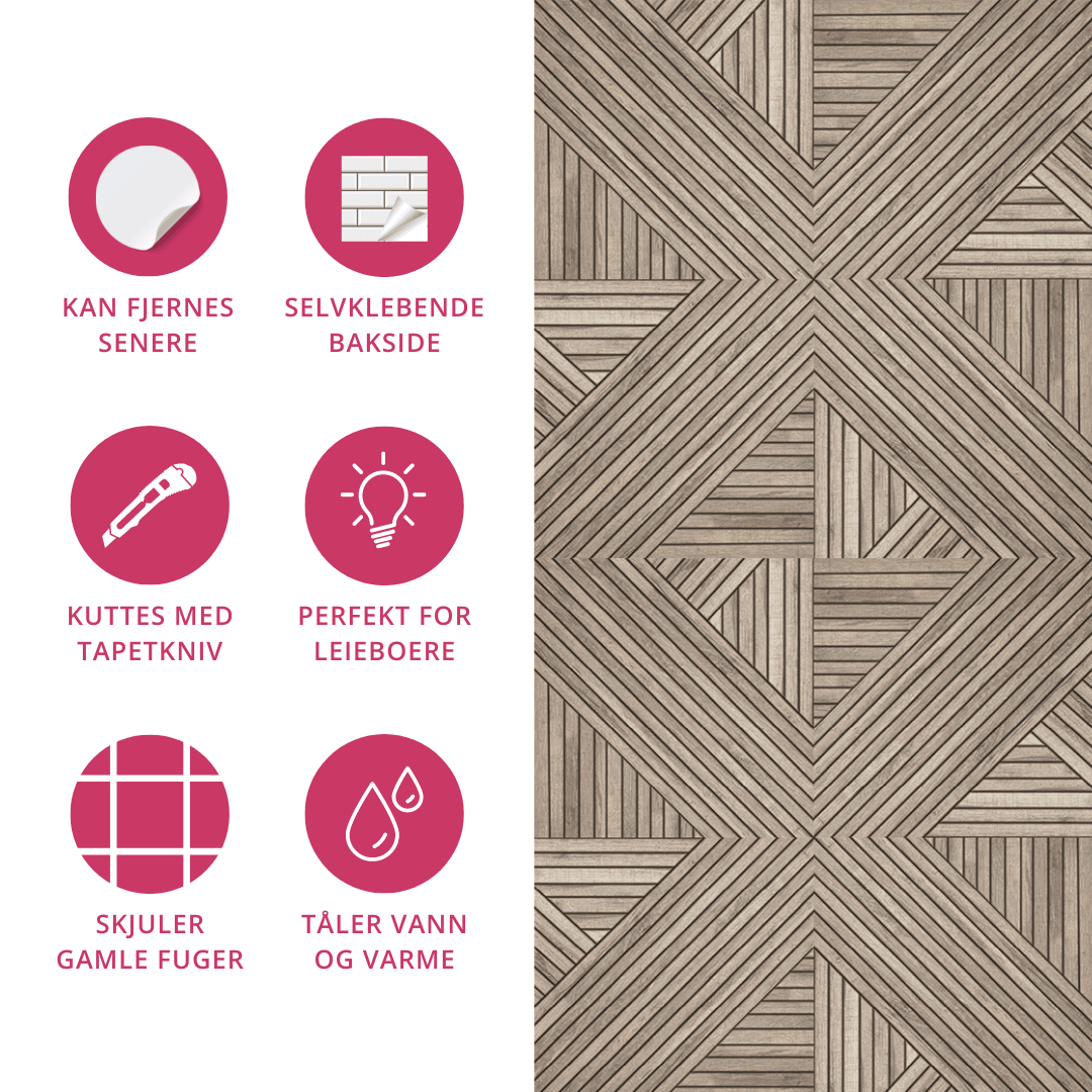 Vareprøve: Oda selvklebende fliser