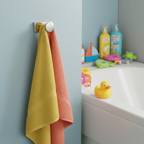 Fargerikt familievennlig bad