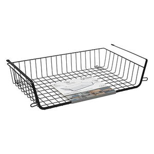 Hengekurv til hylle i metall sort 51,5 x 30 x 11,5 cm