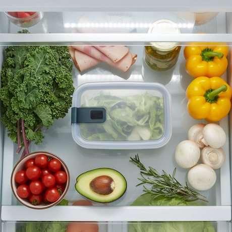 Stablebar matboks i Nordic black til fryser og kjøleskap