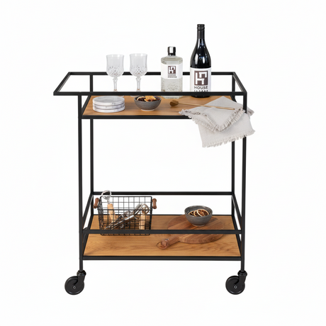 Mobil serveringsvogn som enkelt flyttes mellom rom