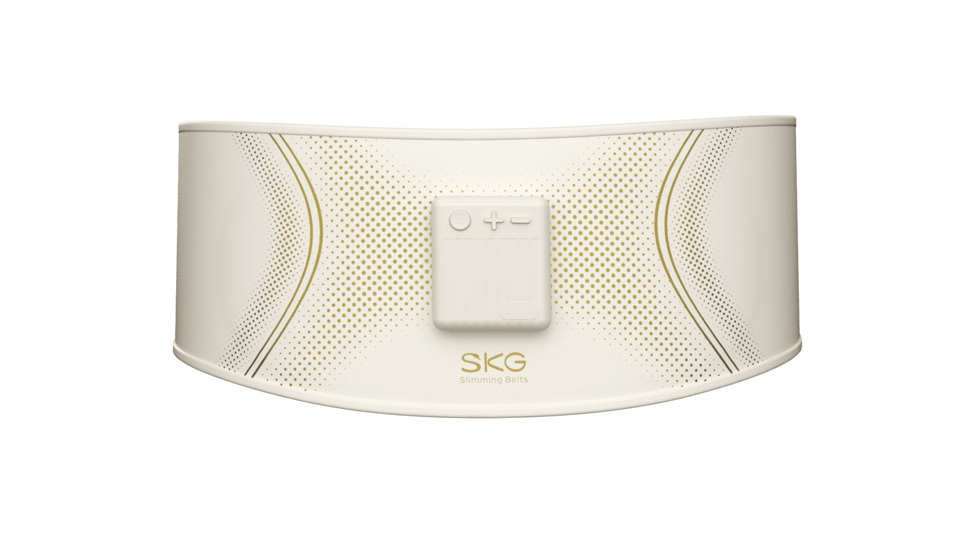 Slankt og funksjonelt massasjeprodukt fotografert på nøytral bakgrunn.