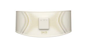 Slankt og funksjonelt massasjeprodukt fotografert på nøytral bakgrunn.