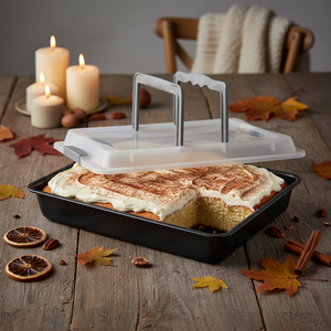 langpanne brukt til kake og transport til selskap