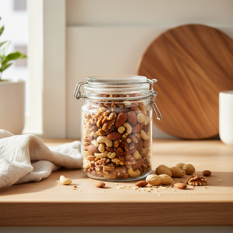 glasskrukke til syltetøy og krydder oppbevaring