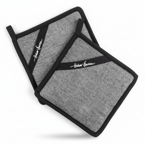 Halvor Bakke Færder gryteklut 2 pk i sort bomull