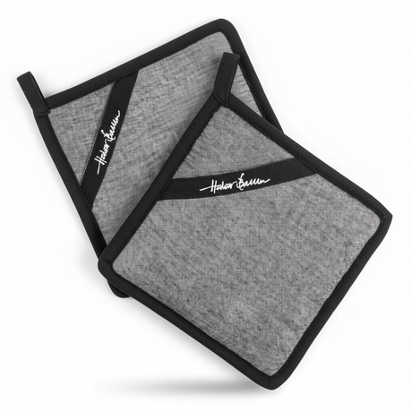 Halvor Bakke Færder gryteklut 2 pk i sort bomull