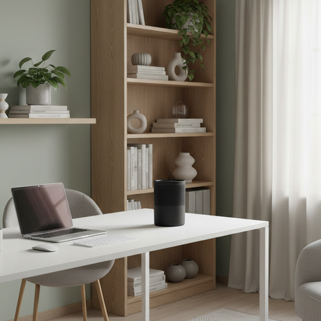 Luftavfukter i svart design til hjem, kontor eller bobil