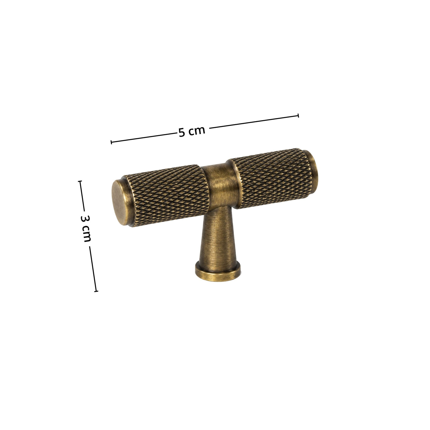 Stockholm T-bar håndtak bronse 50 mm