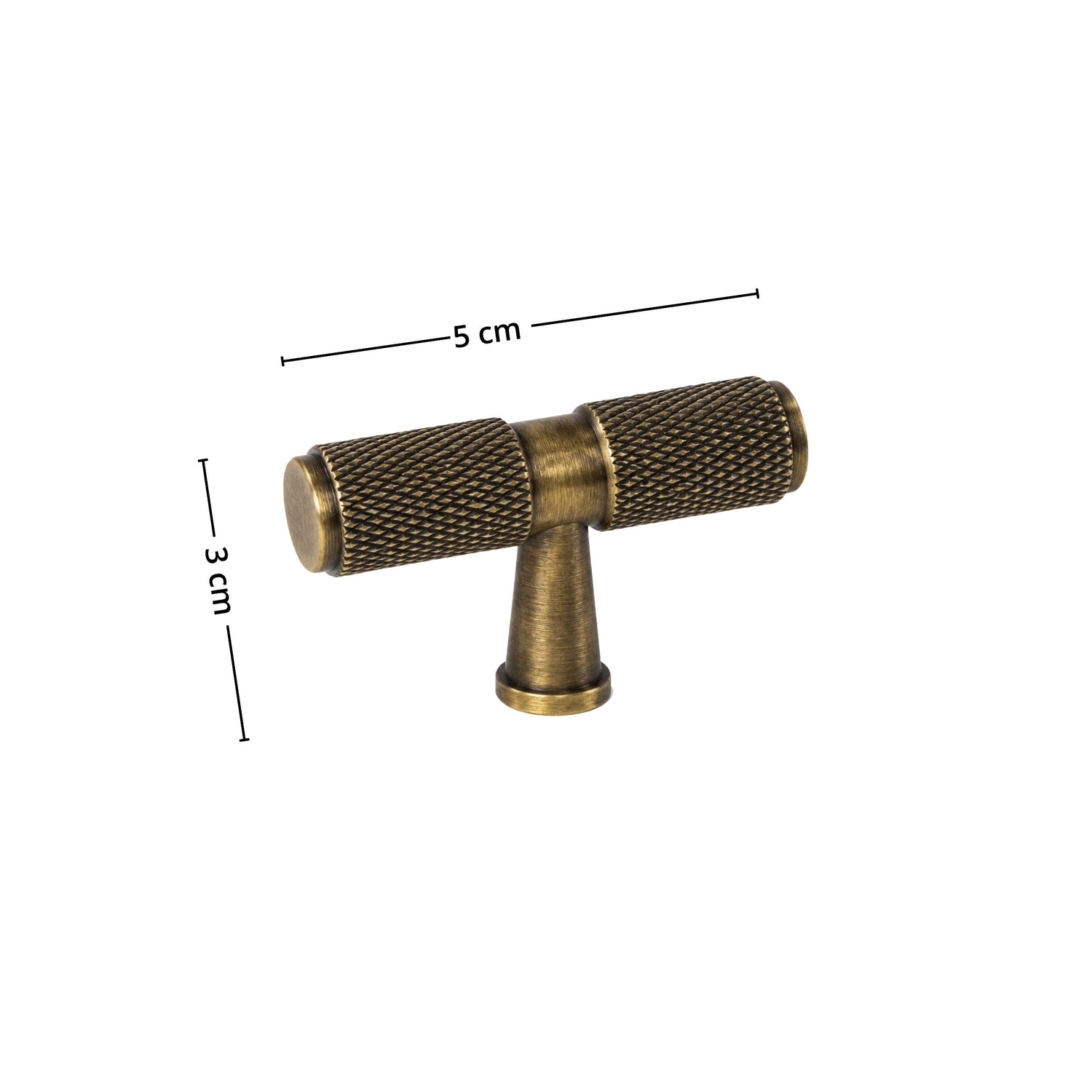 Stockholm T-bar håndtak bronse 50 mm