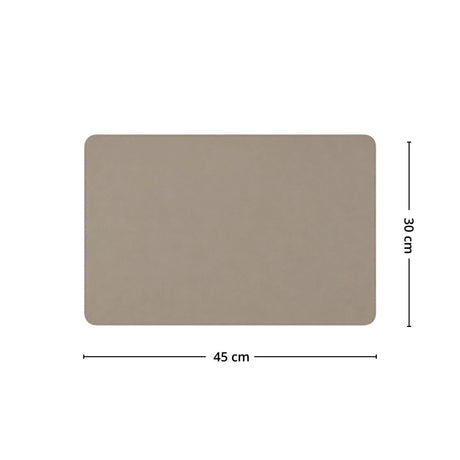 Bordbrikke taupe 45 x 30 cm - Lindas Dekor Bordbrikke