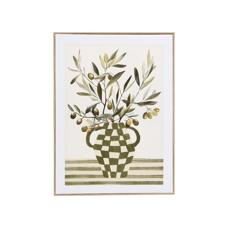 Innrammet lerretsbilde med olivenmotiv Claudia 45 x 60 cm