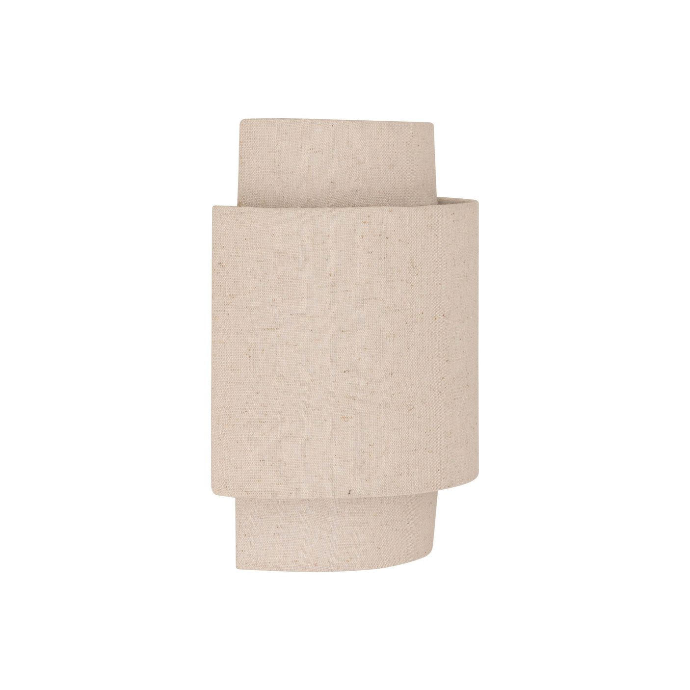 Vegglampe Nahel i beige lin 27 cm