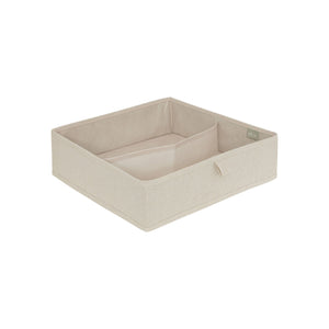 Skuffeorganiser 2 rom M beige 36 x 36 cm