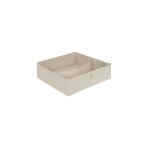 Skuffeorganiser 2 rom M beige 36 x 36 cm
