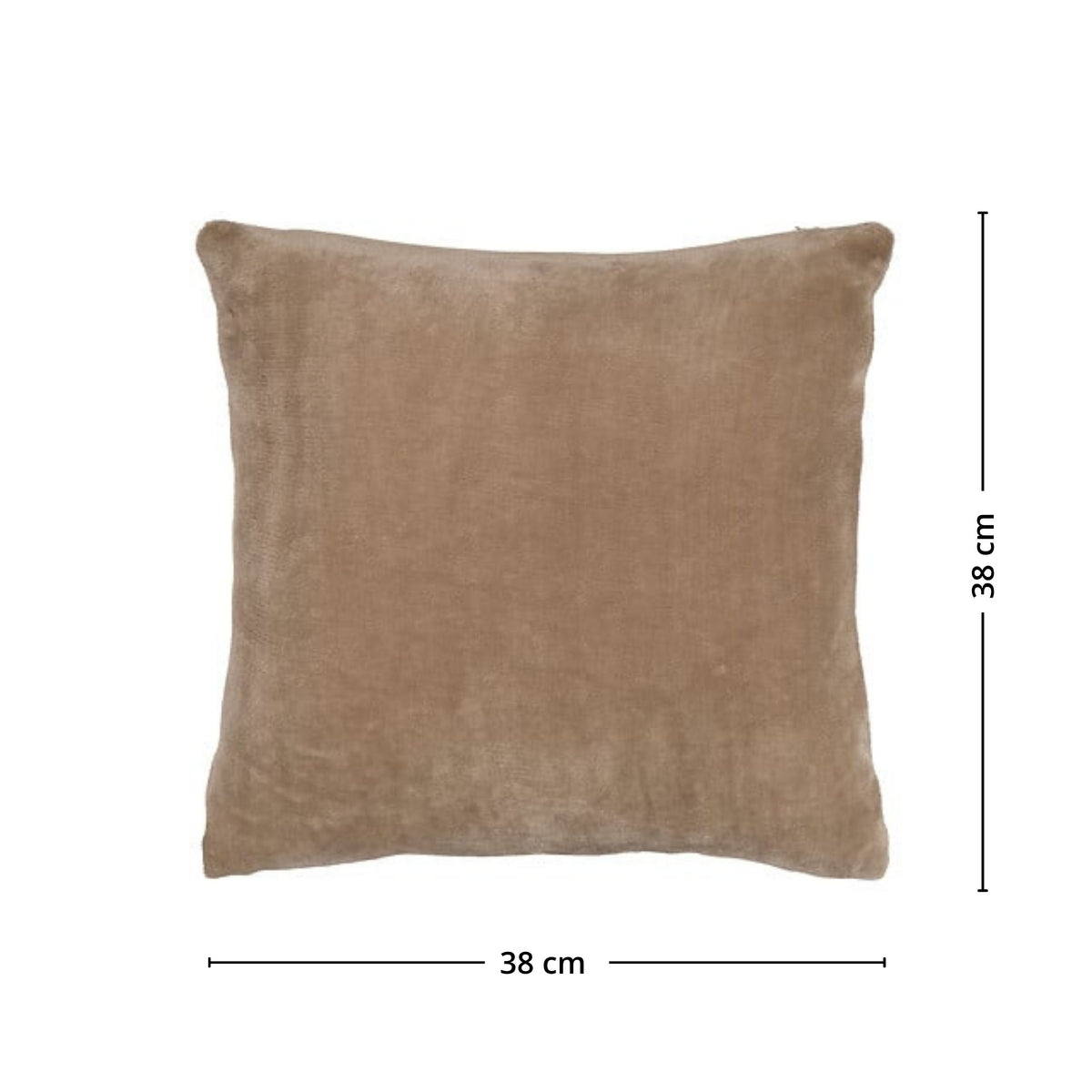 Linfärgad soffkudd 38 x 38 cm i ljus interiör