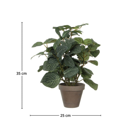 Pilea kunstig plante grønn med potte 35 x 25 cm - Lindas Dekor Kunstige planter