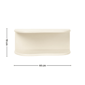 Botta vägghylle beige 44 x 17,5 x 18 cm - Lindas Dekor Hylle