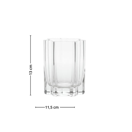 Produktbild av Filter Glass Candle ljushåll i klart glas med diameter 11,5 cm och höjd 13 cm.