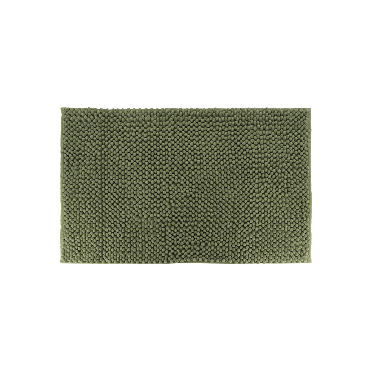 Genial baderomsmatte i khaki, absorberende og myk for føttene. 