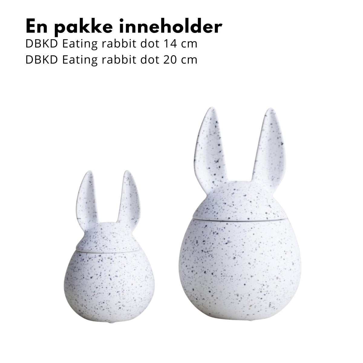 2 - pk DBKD Harekrukke sett liten + stor - Lindas Dekor