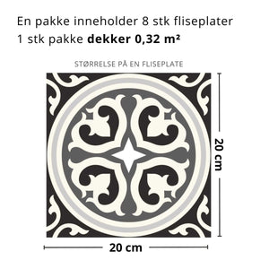 8-pk Evora selvklebende fliser