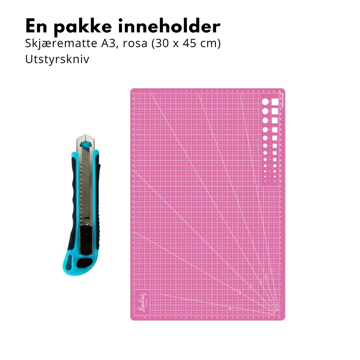 Anbefalt verktøypakke for fliser rosa - Lindas Dekor