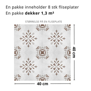 8 - pk Dahn selvklebende fliser - Lindas Dekor