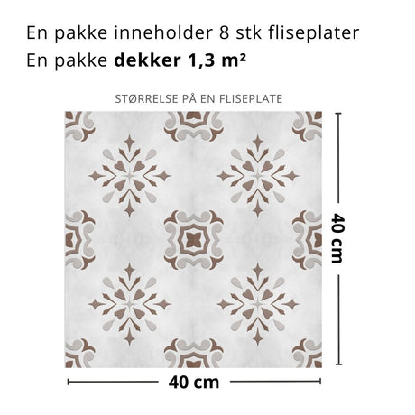 8 - pk Dahn selvklebende fliser - Lindas Dekor