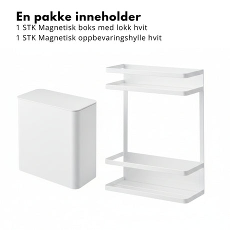Smart sett til vaskemaskin hvit, 2 deler